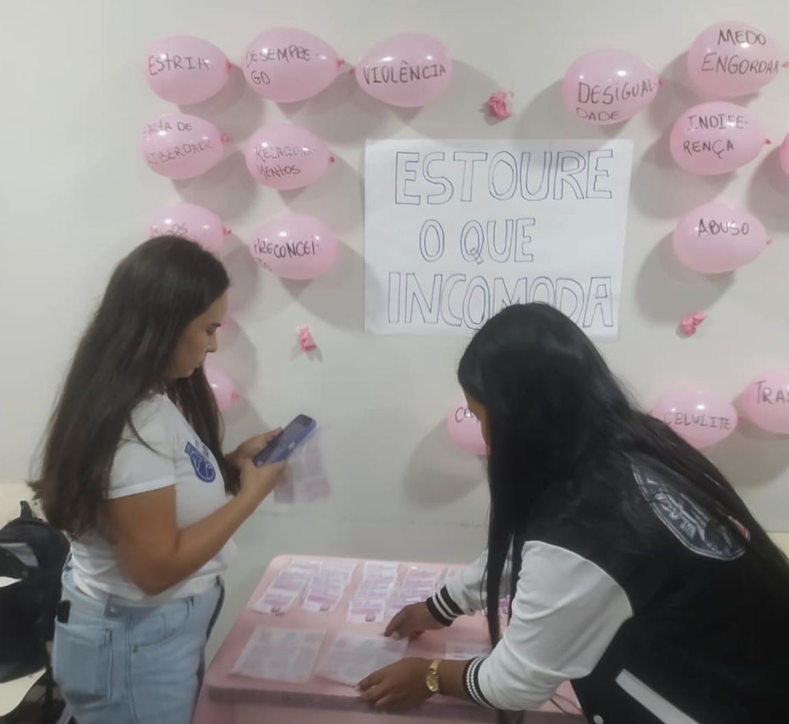 Alunos do Curso Técnico em Enfermagem Promovem Ação de Saúde da Mulher no Polo Técnico do Grupo Madre Tereza