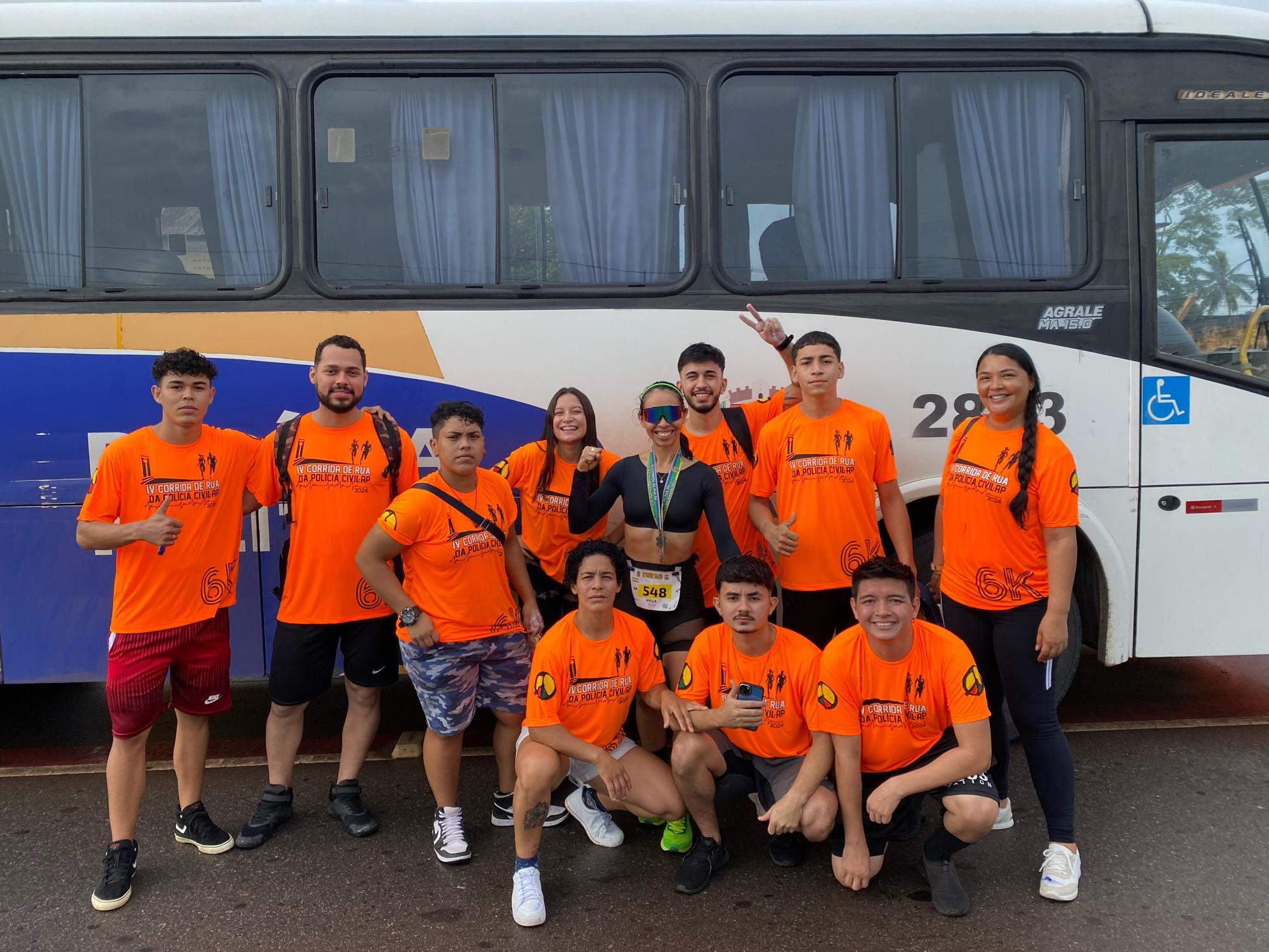 Alunos do Curso de Educação Física da Faculdade Madre Tereza - FAMAT prestam apoio na IV Corrida de Rua da Polícia Civil do Amapá