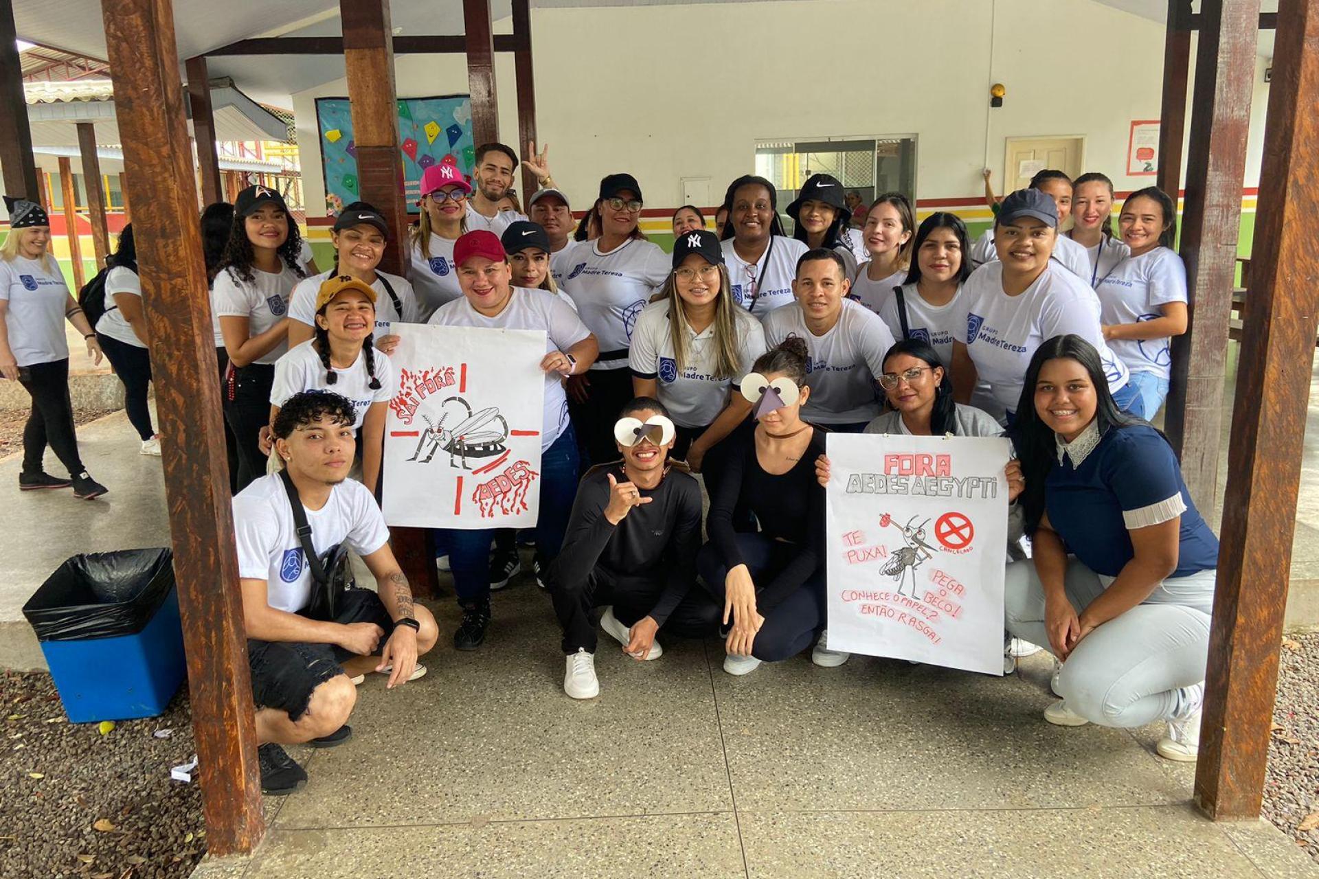 Alunos da Escola Madre Tereza Macapá lideram "Dia D contra Dengue" para proteger a comunidade