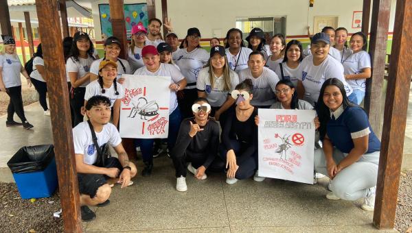 Alunos da Escola Madre Tereza Macapá lideram "Dia D contra Dengue" para proteger a comunidade