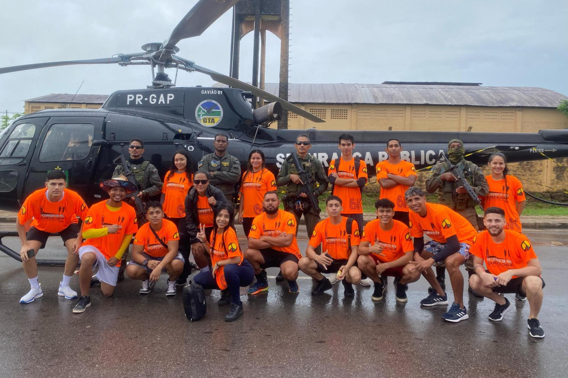 Alunos do Curso de Educação Física da Faculdade Madre Tereza - FAMAT prestam apoio na IV Corrida de Rua da Polícia Civil do Amapá