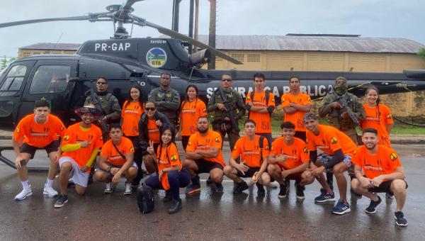 Alunos do Curso de Educação Física da Faculdade Madre Tereza - FAMAT prestam apoio na IV Corrida de Rua da Polícia Civil do Amapá