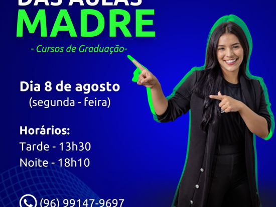 É com alegria que anunciamos o retorno dos cursos de graduação.