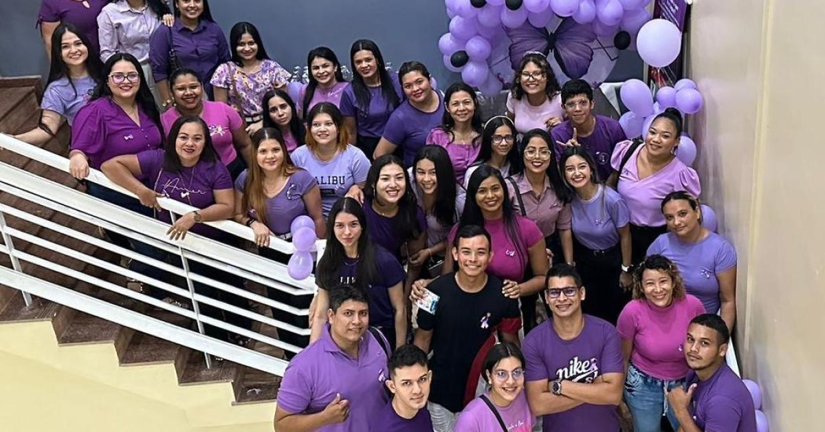 Escola Técnica Madre Tereza Santana promove evento "Fevereiro Roxo" com ênfase em Conscientização.