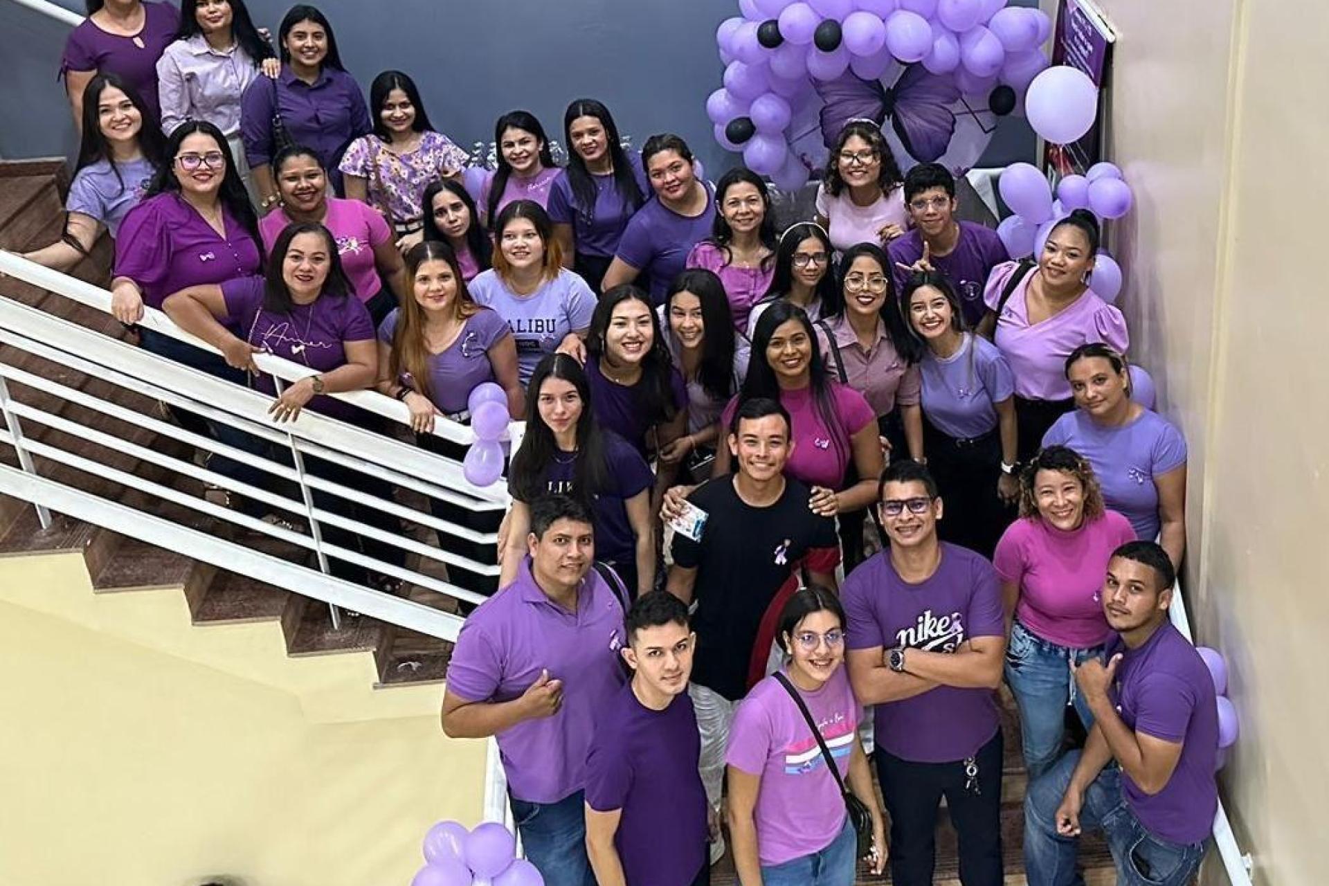 Escola Técnica Madre Tereza Santana promove evento "Fevereiro Roxo" com ênfase em Conscientização.