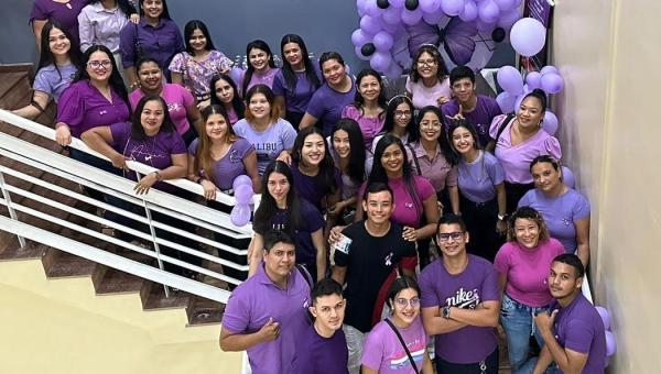 Escola Técnica Madre Tereza Santana promove evento "Fevereiro Roxo" com ênfase em Conscientização.