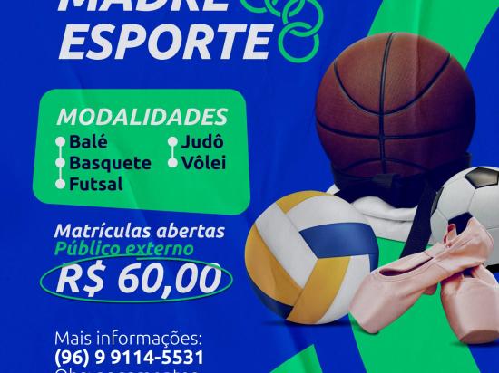 Grupo Madre Tereza Apresenta Projeto Esporte Madre: Inscrições Abertas para Toda a Comunidade