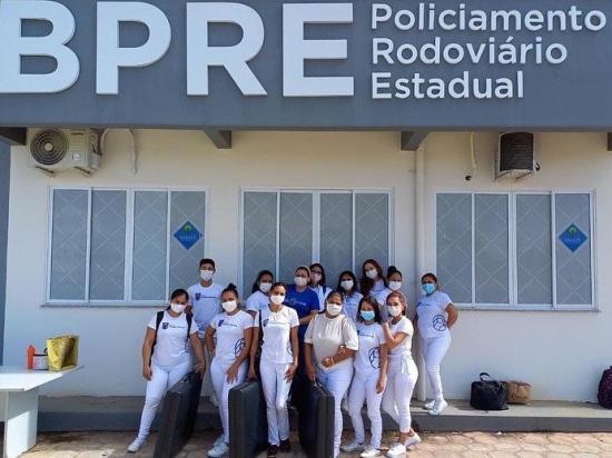 Grupo Madre Tereza participa de ação de saúde promovida pelo Batalhão de Policiamento de Trânsito-BPTRAN