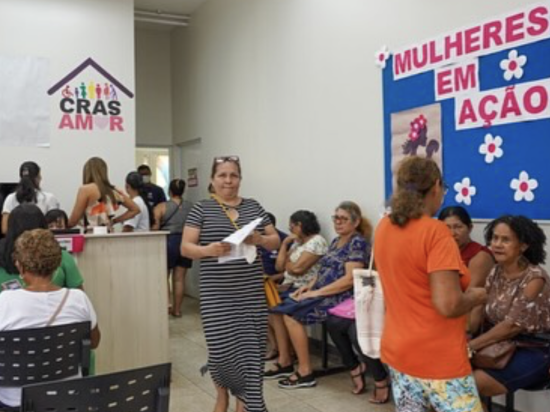 Grupo Madre Tereza participa de ação realizada pelo CRAS Amor em alusão ao Dia Internacional da Mulher.