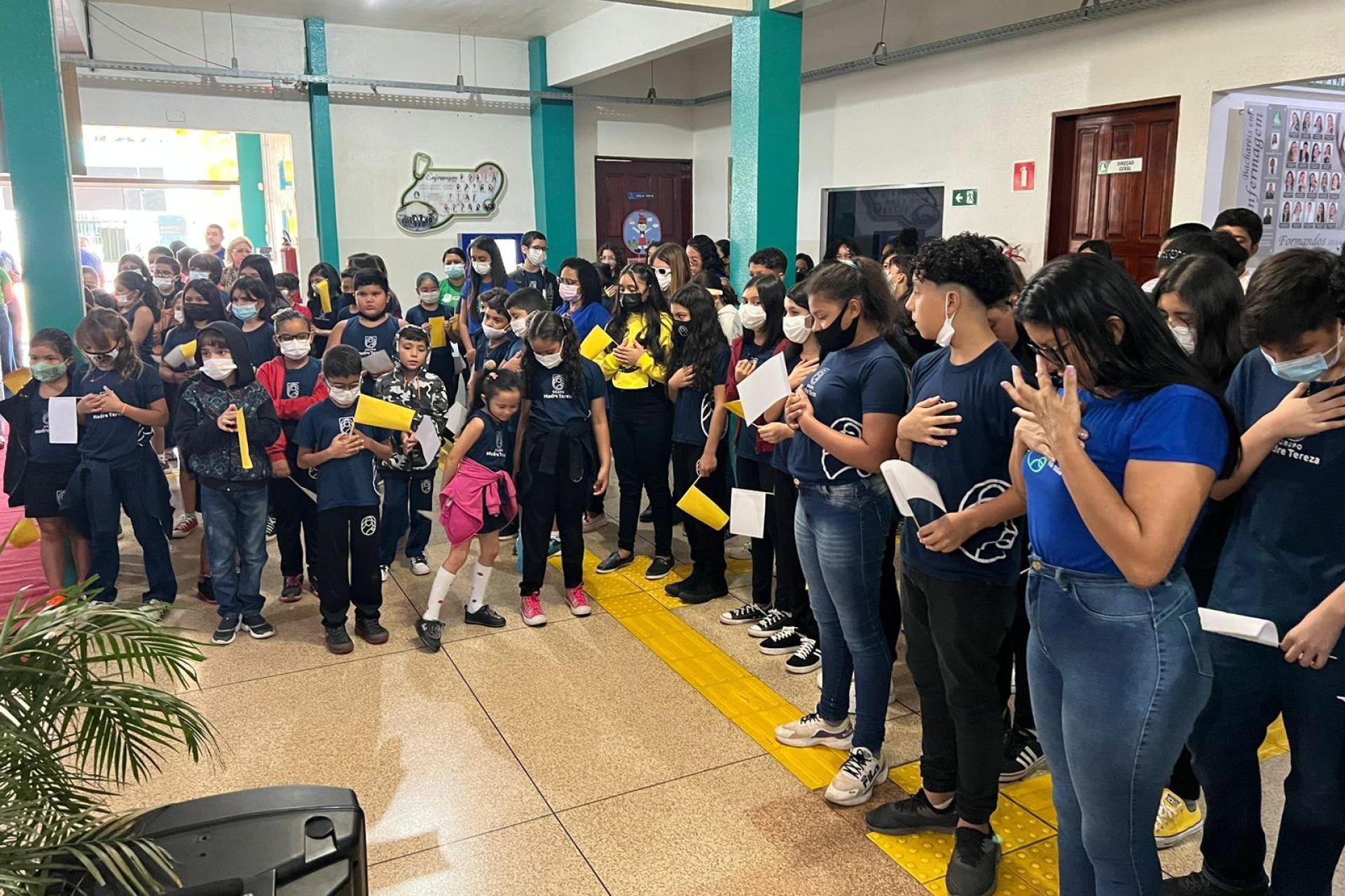 O Grupo Madre Tereza recebeu a visita da imagem peregrina de Nossa Senhora de Nazaré.