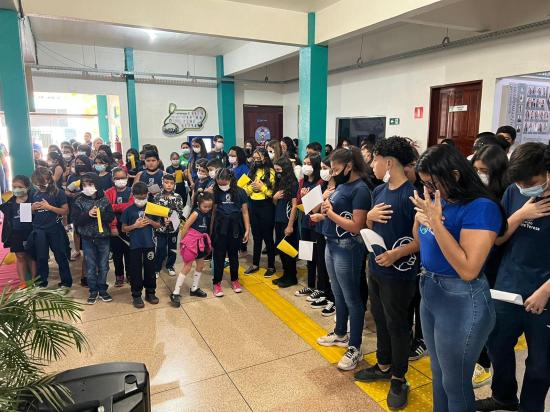 O Grupo Madre Tereza recebeu a visita da imagem peregrina de Nossa Senhora de Nazaré.