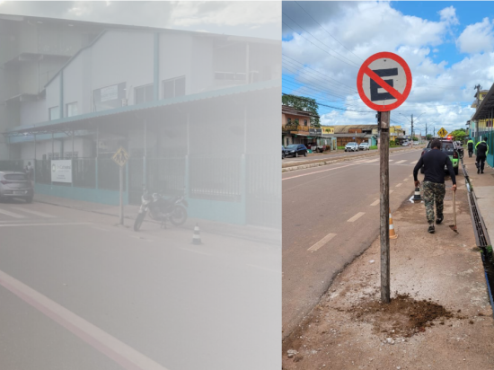 STTRANS realiza alterações na sinalização para melhorar trânsito na Rua Ubaldo Figueira