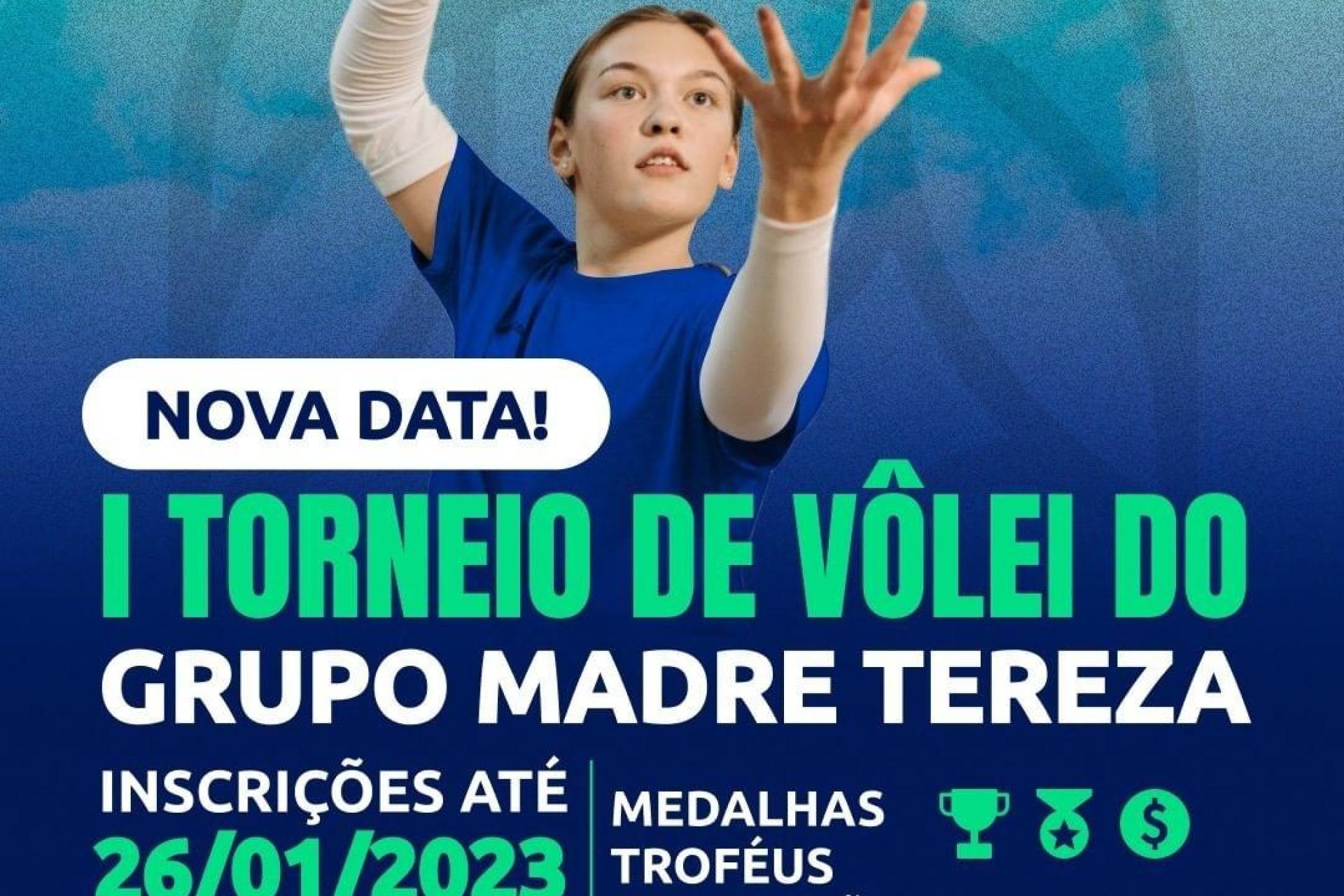 Torneio de Vôlei do Grupo Madre Tereza chegando! Inscrições já abertas.