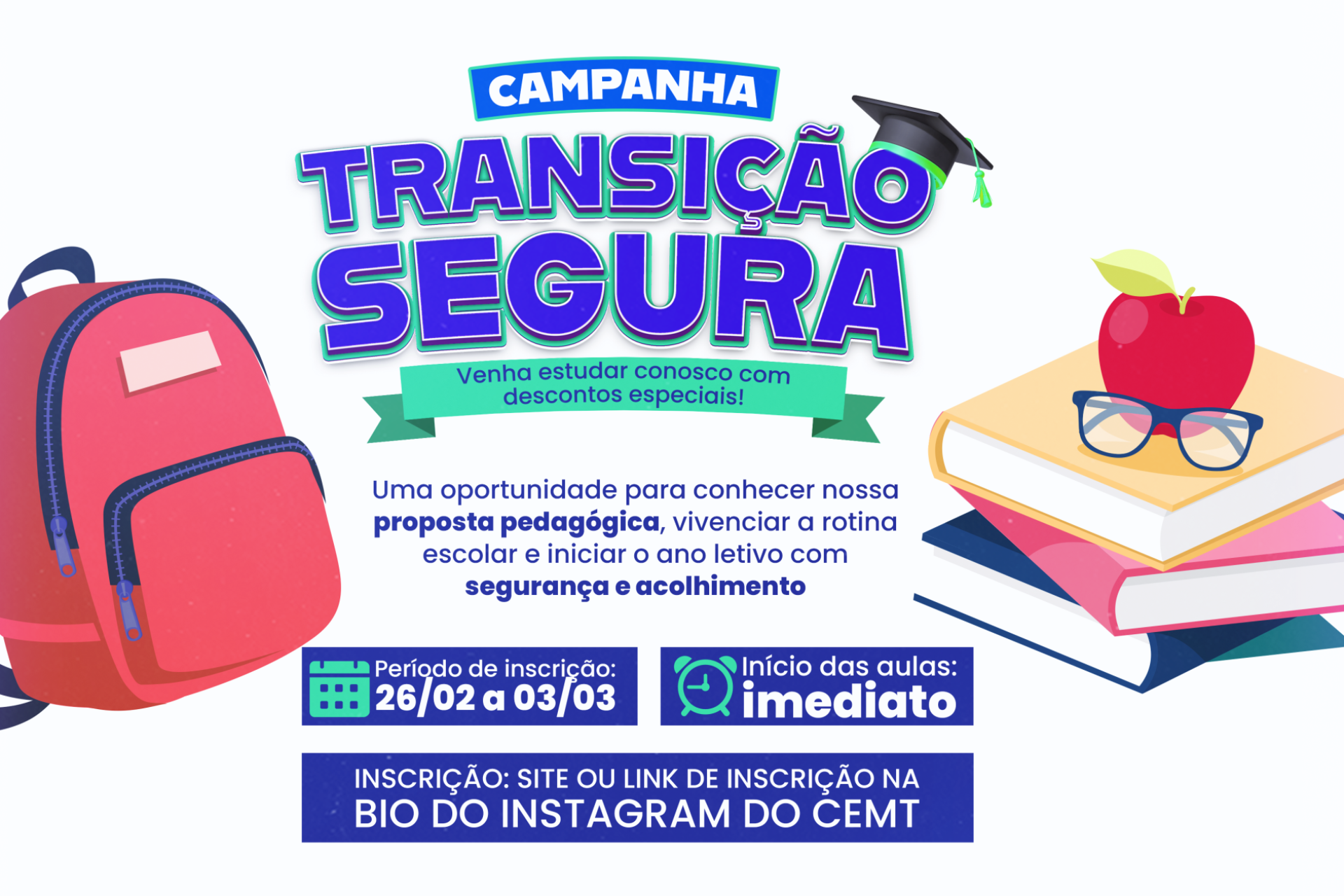Transição Segura: compromisso com a aprendizagem desde o primeiro dia